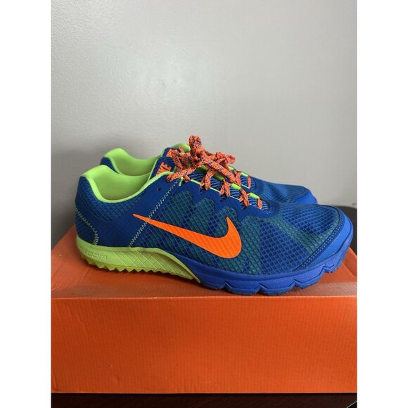 Nike Zoom Wildhorse Shoes Mens 11.5 Blue Orange Volt Trail Running 599118-483 - Picture 3 of 11